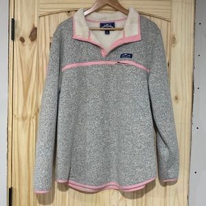 Lauren James Co Pull Over in Gray and Pink